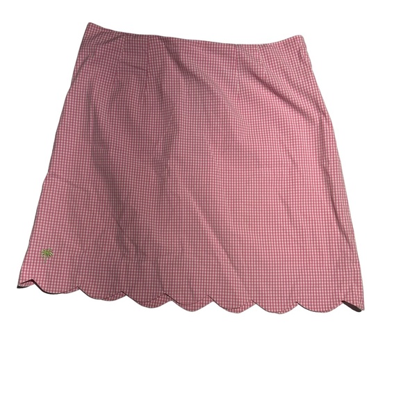 Lilly Pulitzer White Label pink gingham skirt. Size 6 - Picture 13 of 13